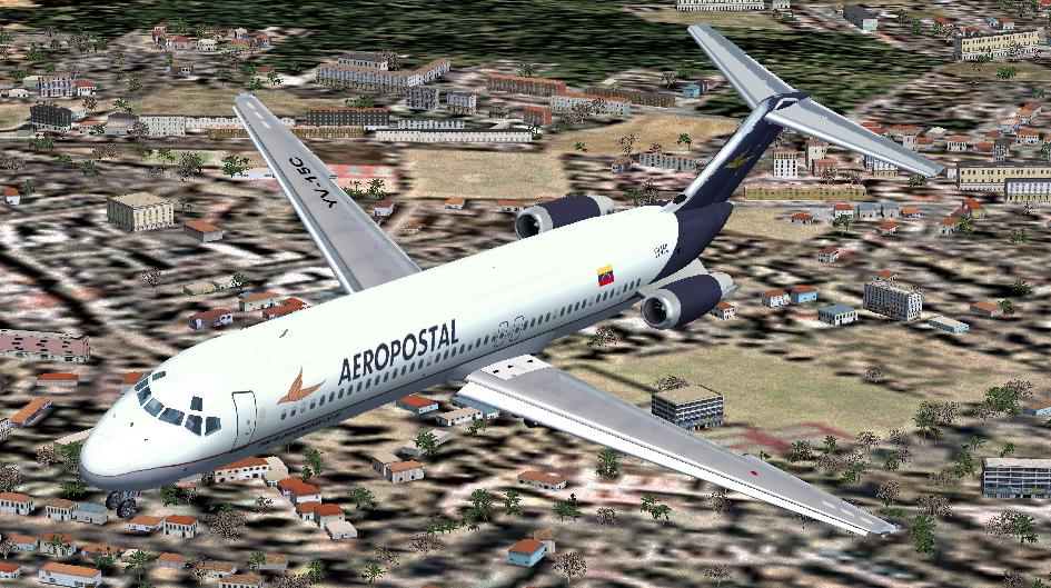 Fs2004 Aeropostal Douglas Dc-9-51 , Registration Yv-15C