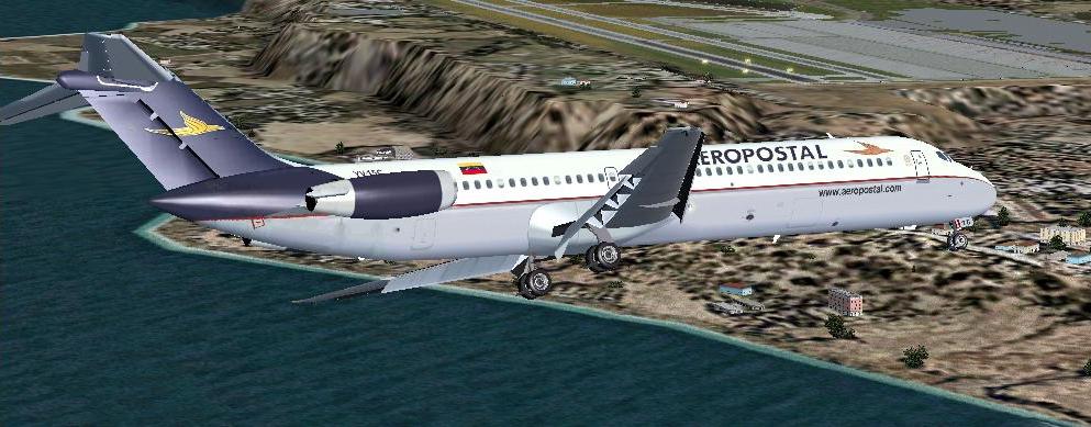 Fs2004 Aeropostal Douglas Dc-9-51 , Registration Yv-15C