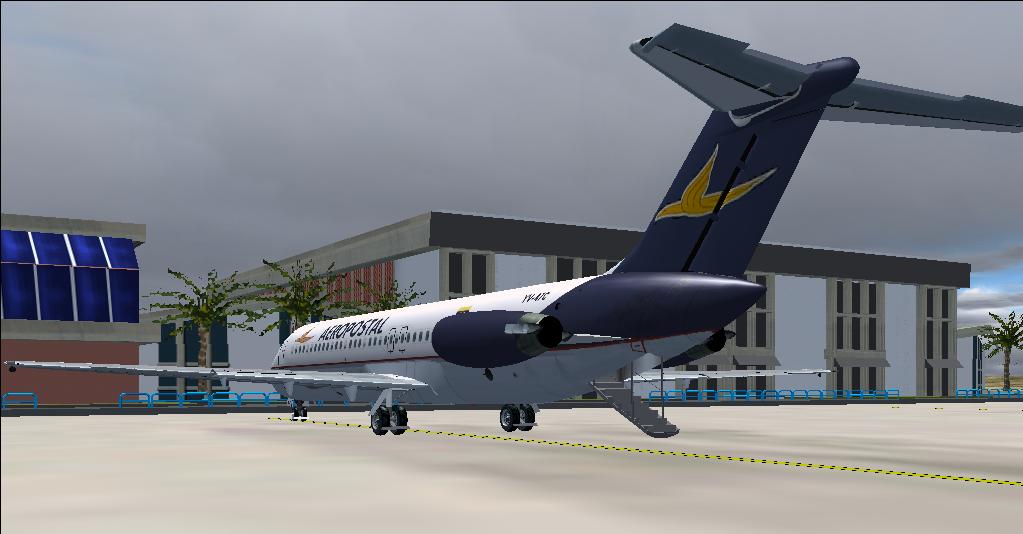 Fs2004 Aeropostal Douglas Dc-9-32 , Registration Yv-47C — 1