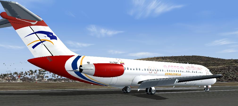 Fs2004 Aserca Airlines Douglas Dc-9-31 , Registration Yv-708C