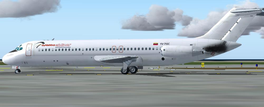 Fs2004 Aserca Airlines Douglas Dc-9-31 , Registration Yv-710C