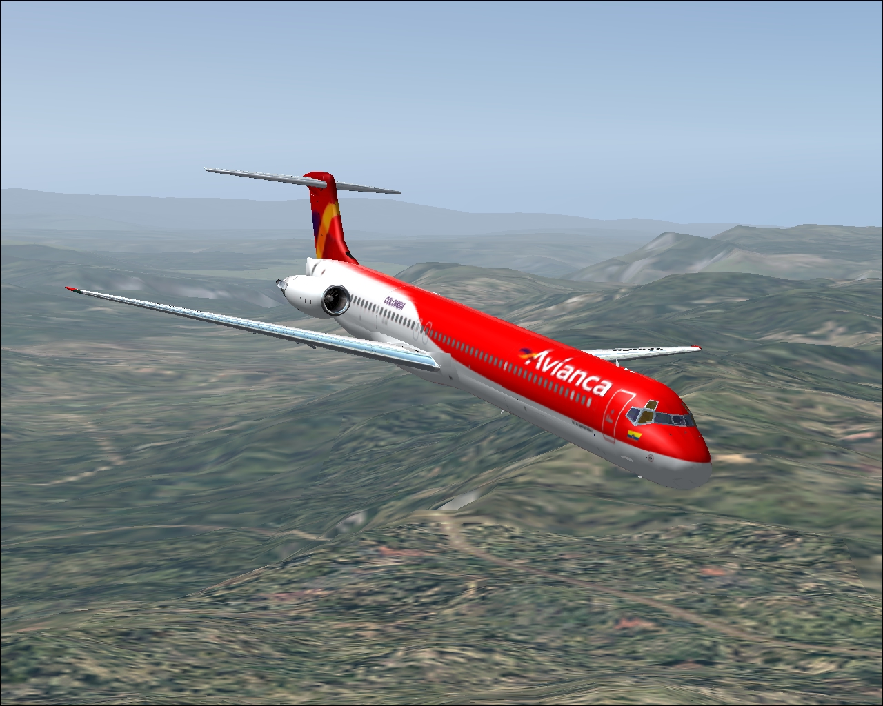Fs2004 Avianca Colombia Md 83 2005 Livery Update