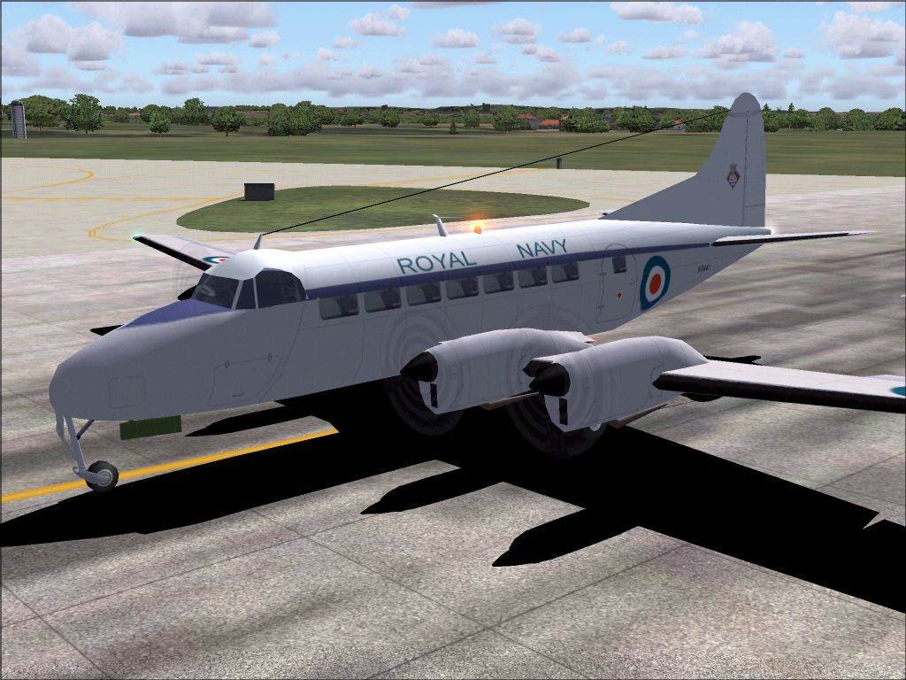 Fs2004/Fs2002 De Havilland Dh-114 Sea Heron; Xr441 - These Are Textures Only — 1