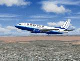 Ai Aardvarks Boeing 737-500 In United Airlines Brand-New Livery, For Ai Traffic, And Paint