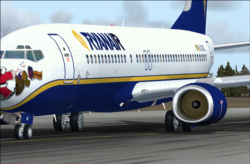 Thank You For Downloading My Ryanair Boeing 737-800 In Ryanair Santa Clause Livery, Regist