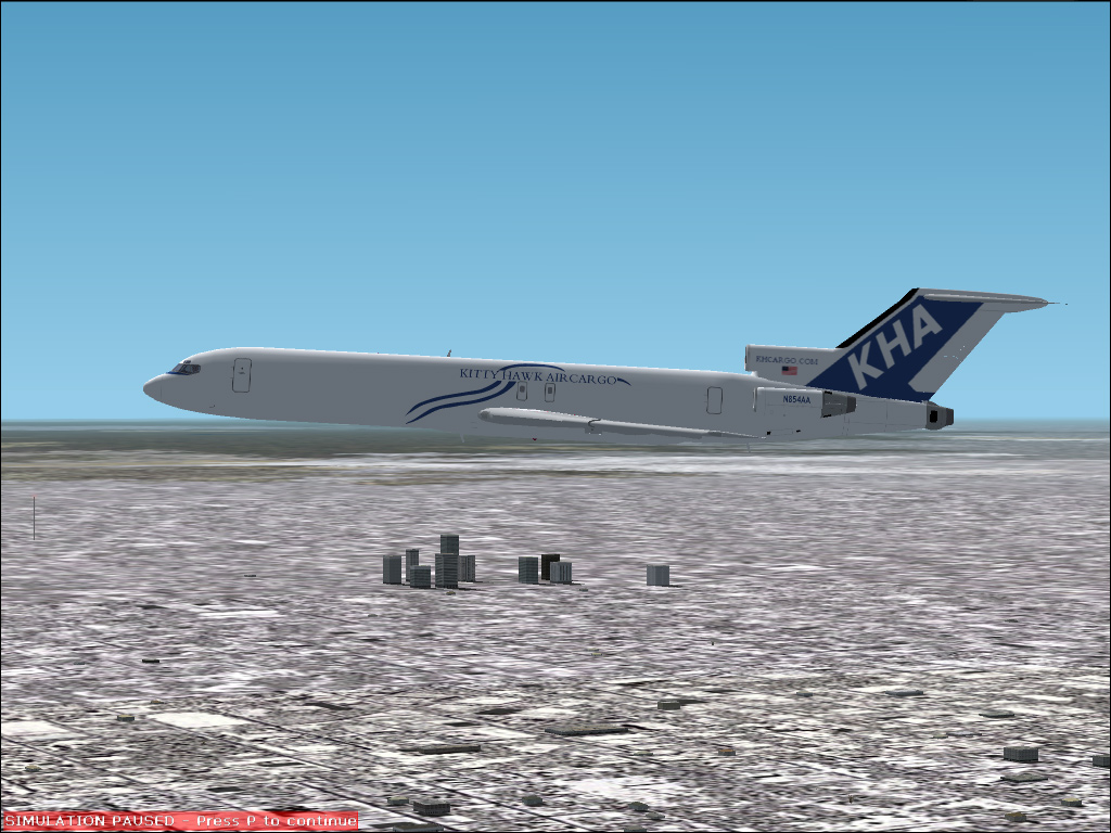 Kitty Hawk Aircargo Boeing 727-200 Aircraft Made By: Mike Stone Aircraft Repainted By: Rya — 1