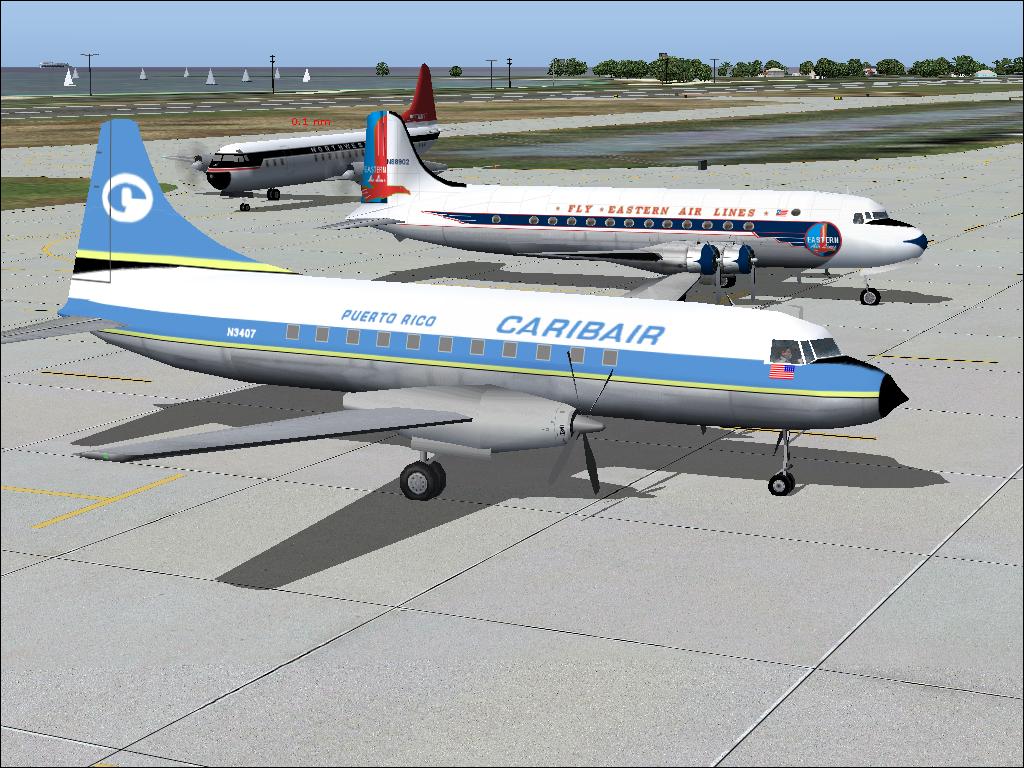 Caribair Cv-640 Old Airliner Come And Fly With Prinair And Caribair Virtual Airlines Www.p