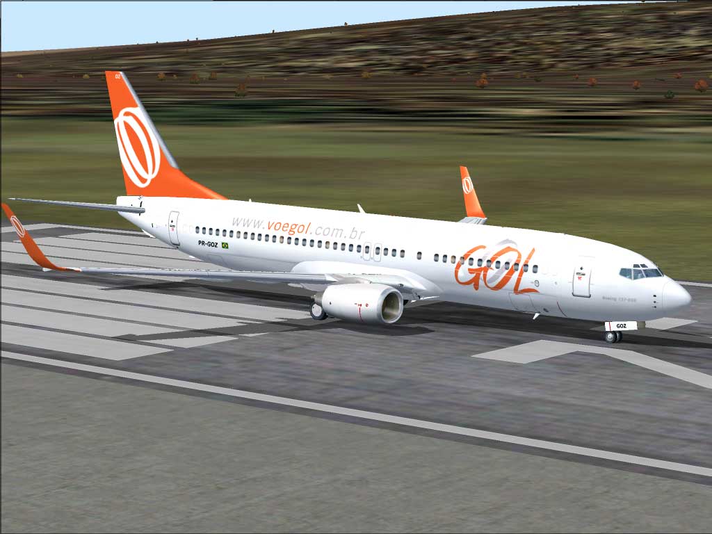 Gol Linhas Aéreas Inteligentes Boeing 737-800 Pr-Goz Model And Fde: Kittyhawk Studios Text
