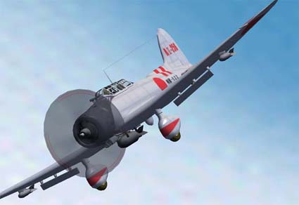 Aichi 99 Val Dive Bomber Cfs2 Aircraft Converted For Flightsim Fs2004/Fs9 Converted By R.a