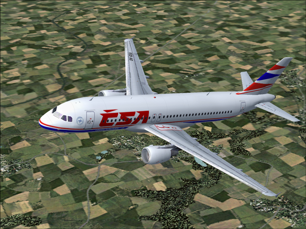 First Airbus A320 Ok-Gea Czech Airlines Livery Model Made By Ifdg