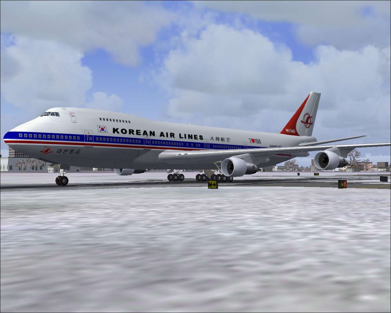 Fs2004 Boeing 747-200 Korean Airlines Oc ( Kal007 )