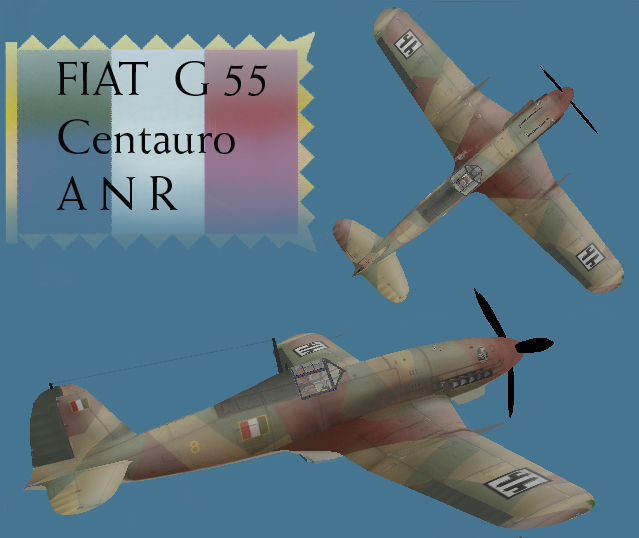 Fiat G55 Centauro Yellow 8, Aeronautica Nazionale Repubblicana 1^ Squadriglia,Ii Gruppo Ca
