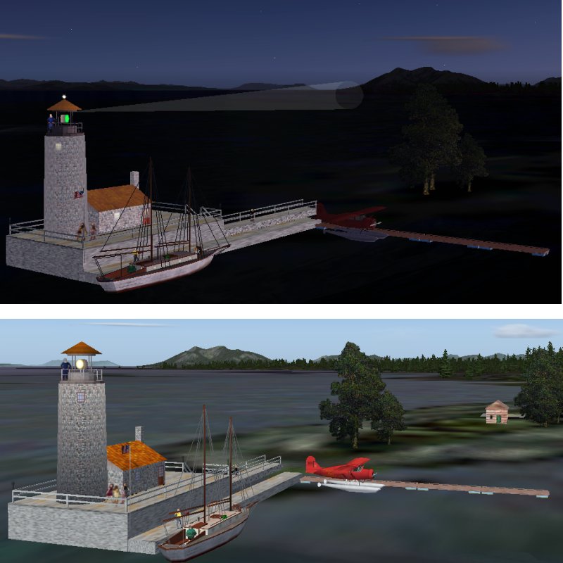 Kff3 === Annette Lighthouse, Annette Island === Misty Fjords Scenery, Fs2004 I Made This S