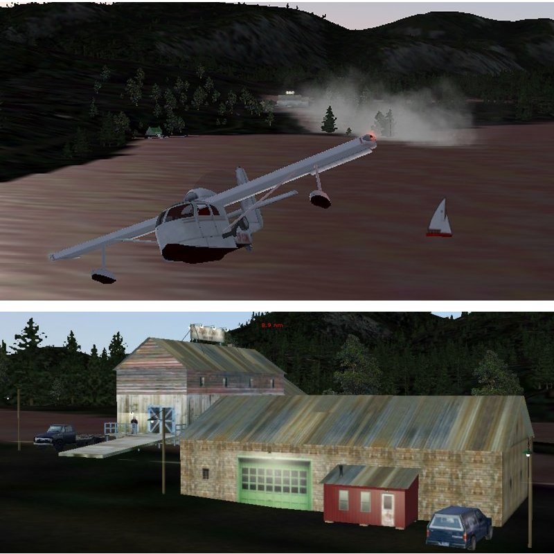 Kff5 === Loring Watermill === Misty Fjords Scenery, Fs2004 I Made This Scenery In Beautyfu