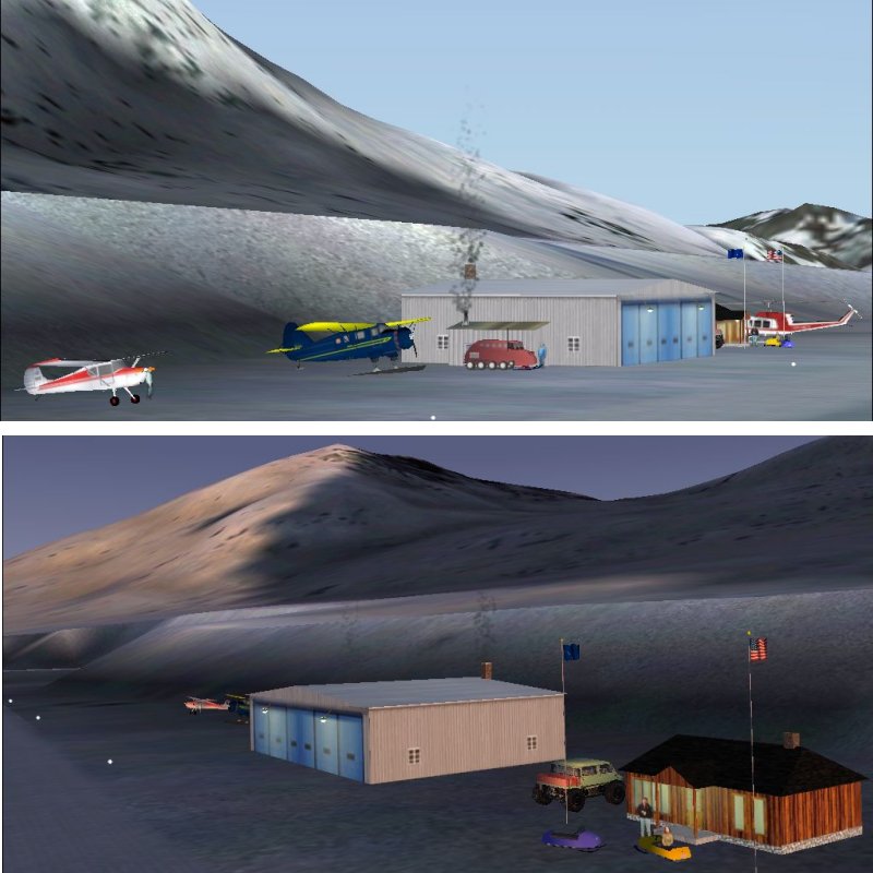 Kff6 === Big Bear Mountain, Ranger Station === Misty Fjords Scenery, Fs2004 I Made This Sc