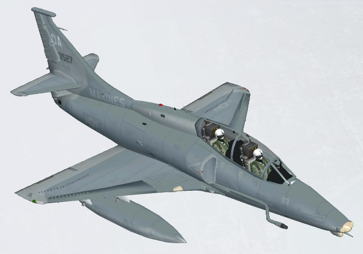 Fs2002/Fs2004 Mcdonnell Douglas Oa-4M Skyhawk