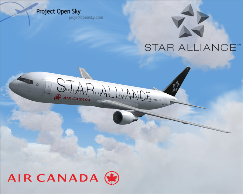 Project Opensky Boeing 767-300 V4 For Fs2004 Exclusively Air Canada Star Alliance Introduc