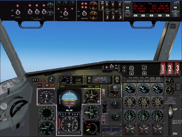 B-727 Panel By David Reed, Eastern Virtual Airlines Reed0427_At_Hotmail.com 1