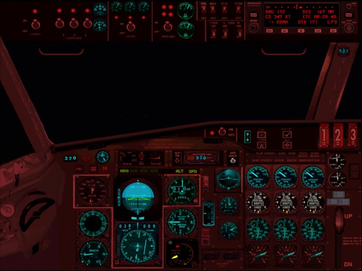 B-727 Panel By David Reed, Eastern Virtual Airlines Reed0427_At_Hotmail.com 1