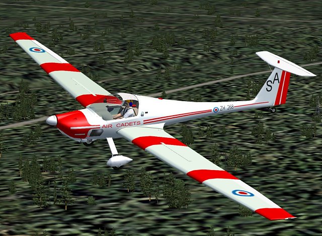 Fs2004 Diamond Hk36 Ts80 Motor Glider Repainted To Represent A Livery Of The British Air C — 1