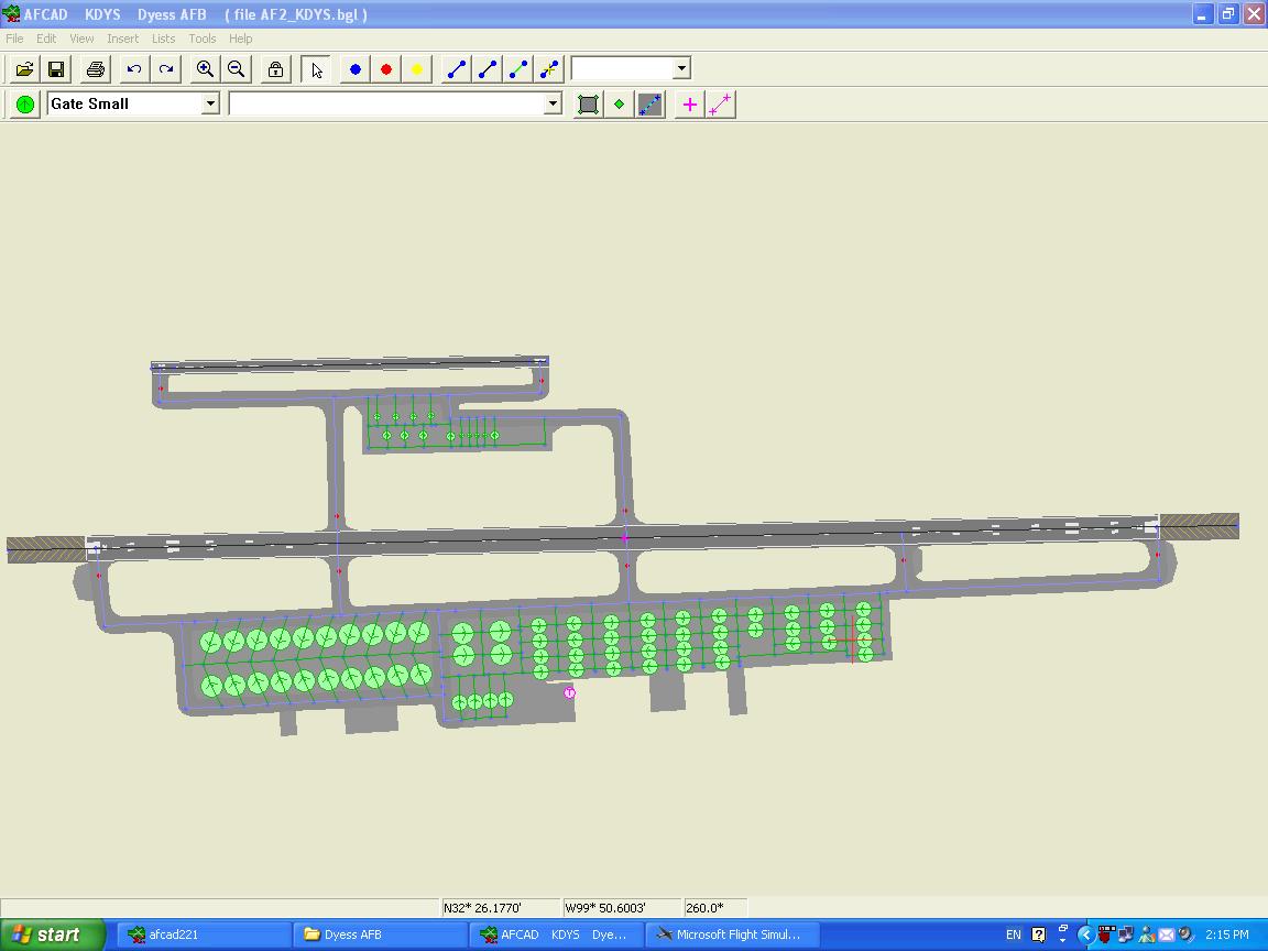 Dyess Afb, Abilene, Tx (Kdys) Afcad2 File For Fs2004 By Ryan Loper Adds Parking To Dyess A
