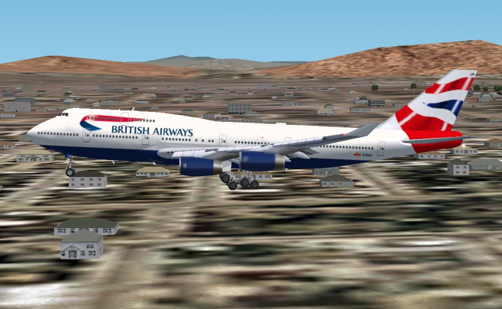 Fs2002 Meljet B747 British Airways Registration - G-Bnlr A Repaint Of The Meljet Fs2002 B7