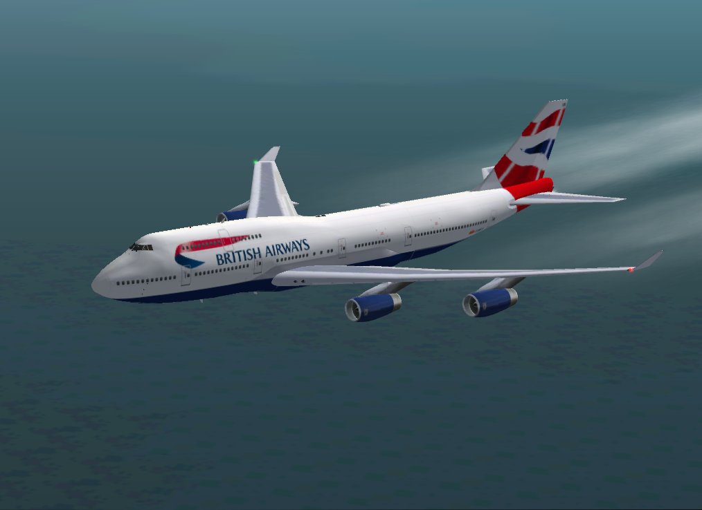 Fs2002 Meljet B747 British Airways Registration - G-Bnlr A Repaint Of The Meljet Fs2002 B7