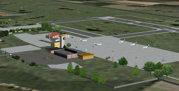 Fs2004 Scenery Timisoara Airport Located In Western Romania