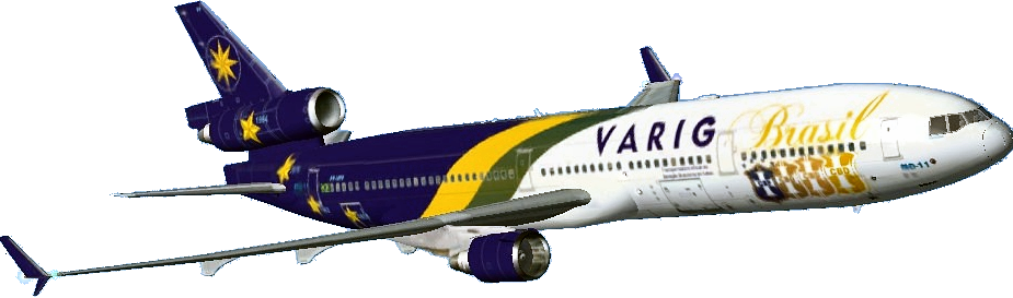 Fs2004/Fs2K2 Simms Sky Md-11 Varig Brazillian Official Livery In 1994 Editted On April 200