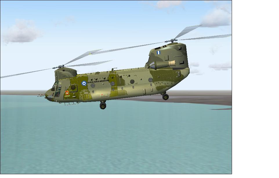Fs2004 Ch-47 Chinook Escuadrón Helicópteros Malvinas — 1