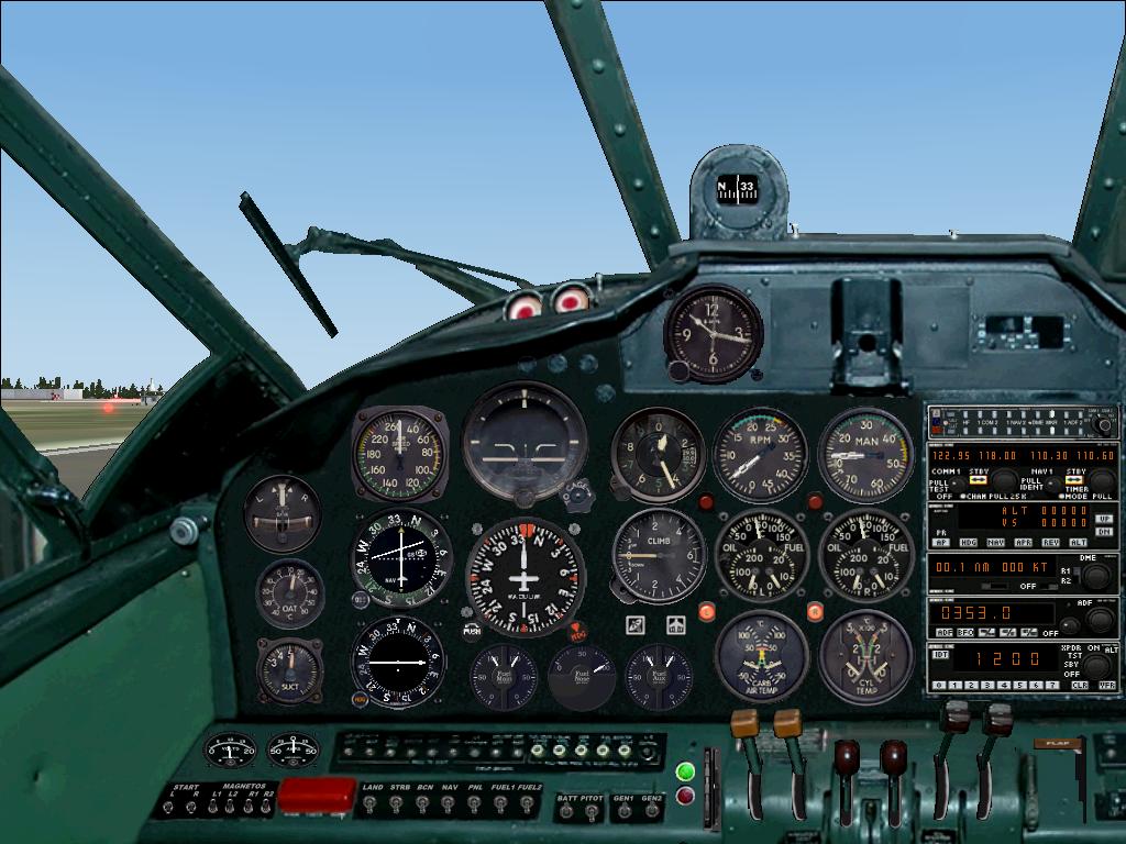 Fs2004 Beech 18 Or C45 Panel
