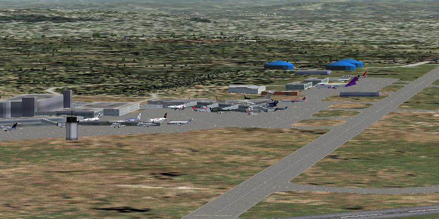 Fs2004 Scenery-Fairchild Afb (Kska), Felts Field (Ksff) And A Re-Issued Spokane Intl (Kgeg