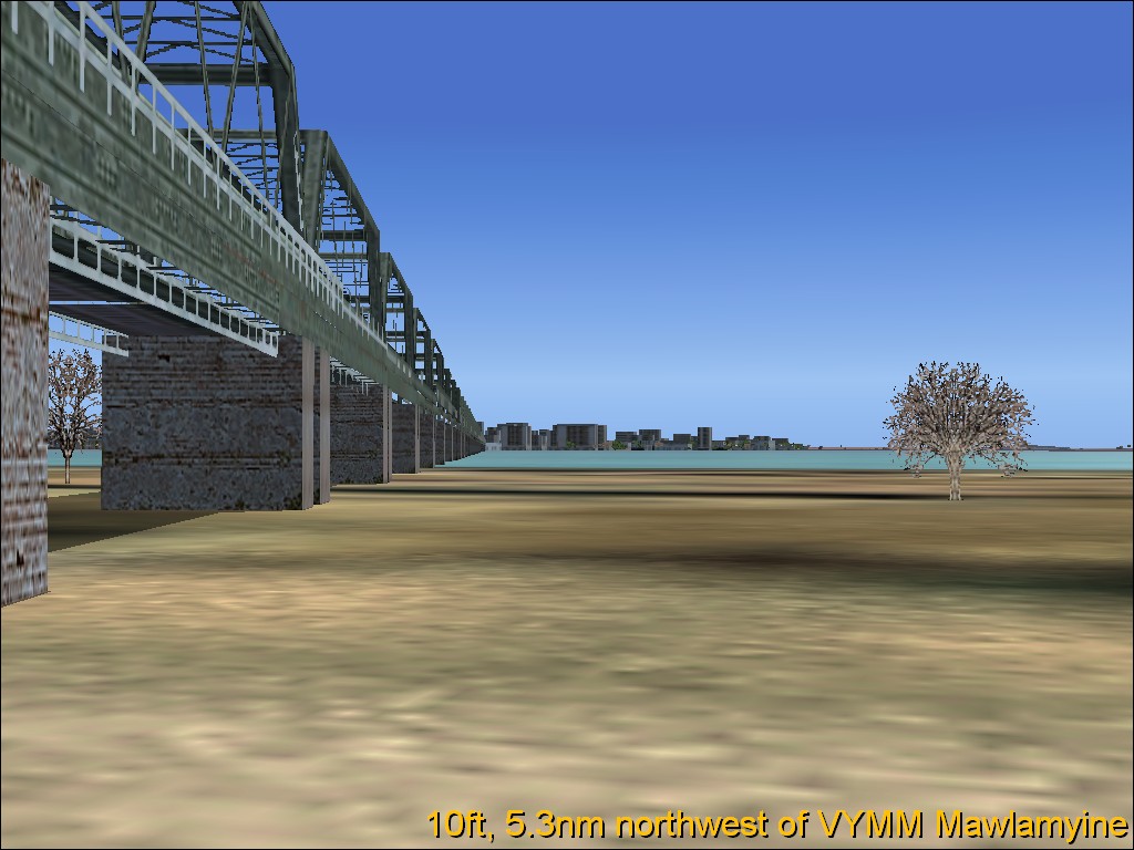 Fs2004 Thanlwin Bridge Vymm The Thanlwin Bridge (Mawlamyine), Linking Mawlamyine, The Capi
