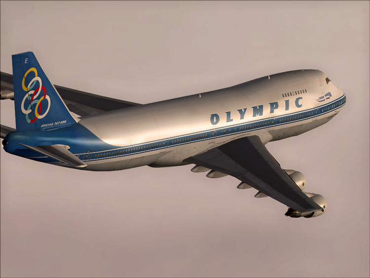 Project Opensky Boeing 747-200 V3 For Fs2004 Exclusively Olympic Airways B747-228B Copyrig
