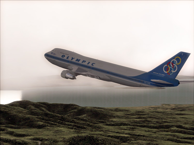 Project Opensky Boeing 747-200 V3 For Fs2004 Exclusively Olympic Airways B747-228B Copyrig