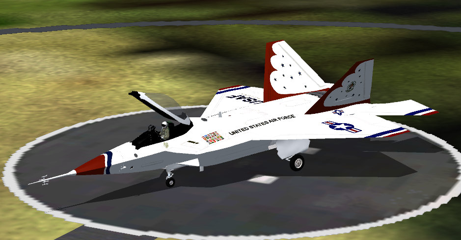 Fs2004 Dsb Yf-22A Raptor Fictional Textures Repaint Contains Textures Only!