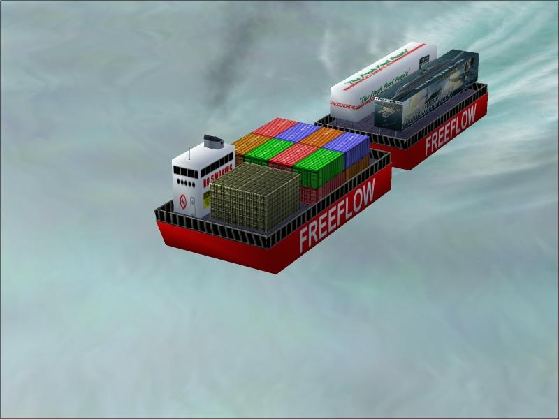Fs2004 - River Barges (Sail/Fly Version) These Barges Were Been Made For The Upcoming Rele — 1
