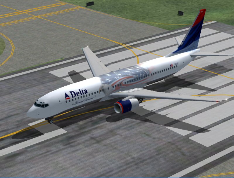 Boeing 737-800 In Delta Airlines Spirit Of America Livery, For Ai Traffic; Many Thanks To