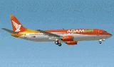 Boeing 737-400 Adam Air Pk-Kkd Model By Ffx And Repainted High Detail By Me For Contact : — 1