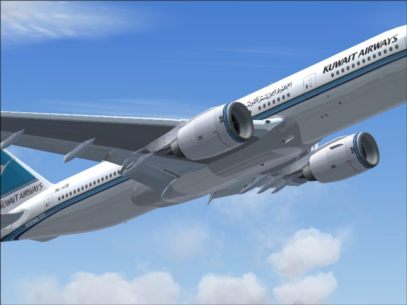 B772 Ku 9K-Aob In Garouh With Jubail Sticker