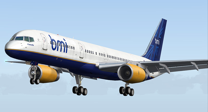 Fs2004 British Midland Airways Boeing 757-208