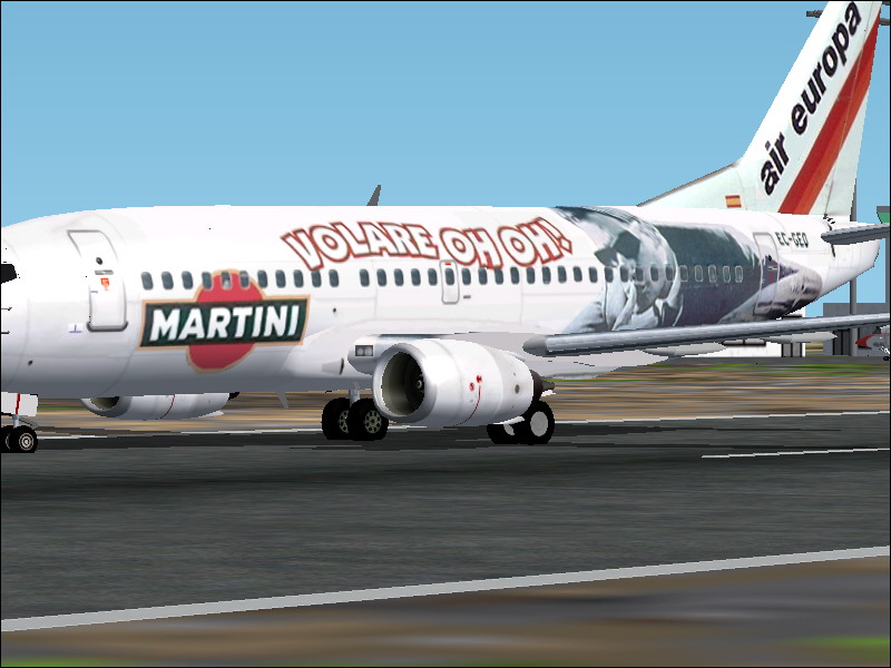 Fs2004 Boeing 737-300 Air Europa Martini Model By Ffx/Sga