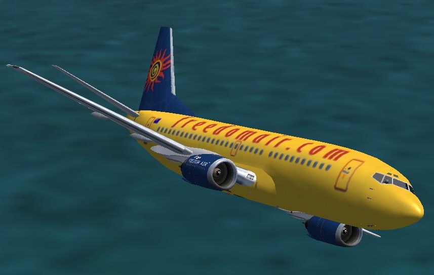 Fs2004 Boeing 737-300 Freedom Air Freedom Air Is An Airline That Operates From Regional Ne