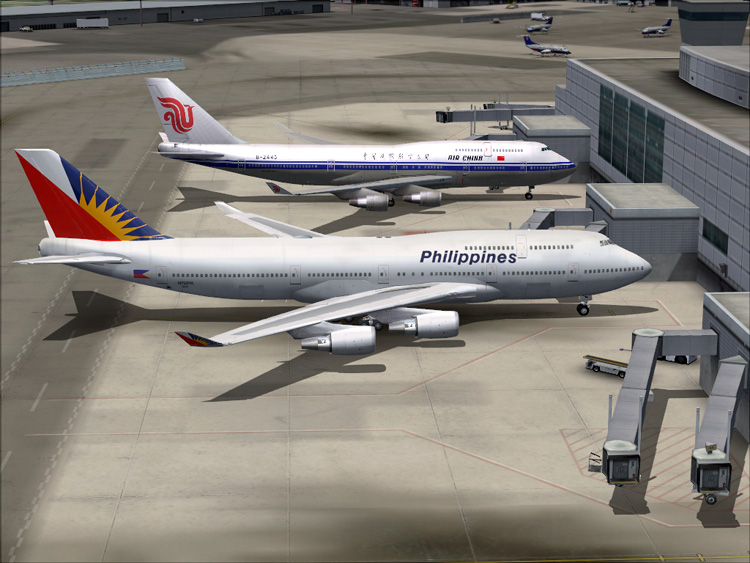 Project Opensky Boeing 747-400 For Fs2004 Exclusively (New Fs2004 Fdes) Philippines Airlin — 1