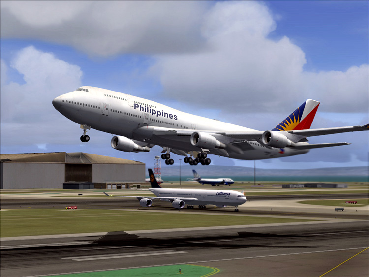 Project Opensky Boeing 747-400 For Fs2004 Exclusively (New Fs2004 Fdes) Philippines Airlin