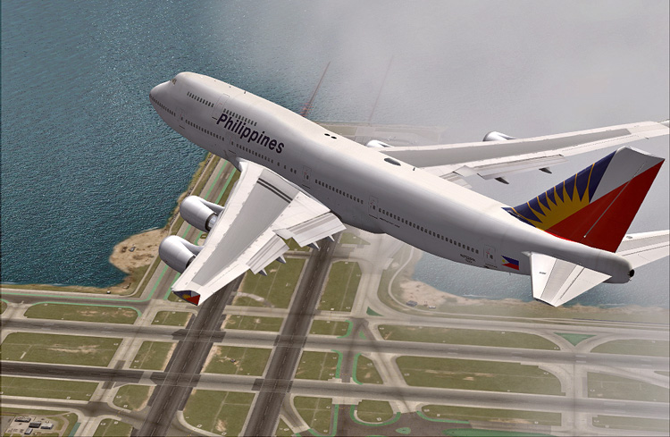Project Opensky Boeing 747-400 For Fs2004 Exclusively (New Fs2004 Fdes) Philippines Airlin