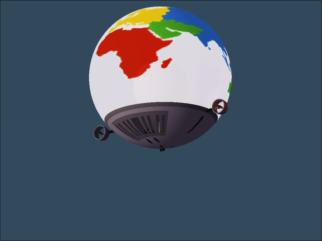 Fs2002/Flightsim Fs2004/Fs9 Unreal Aviation Atlas Ball-Shaped Airship Inspired By The Work