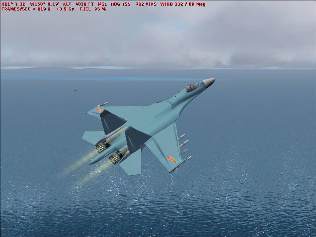 Fs2002 Fsdsv2 Sukhoi Su-27 Flanker With Full Moving/Rotating Gear/Bays, Airbrake, Elevons,