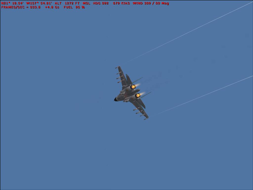 Fs2002 Fsdsv2 Sukhoi Su-27 Flanker With Full Moving/Rotating Gear/Bays, Airbrake, Elevons,