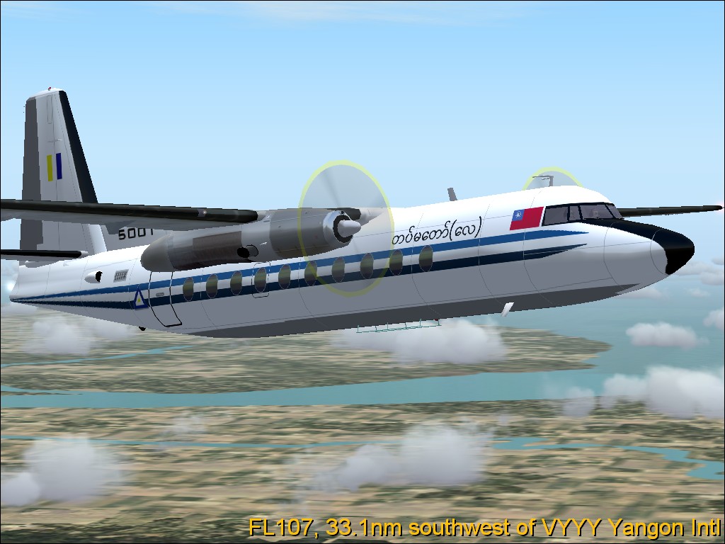 Fs2004 Myanmar Air Force Fokker F27-200 This Is Repainted Textures In Myanmar Air-Force Co